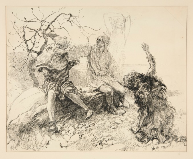 Edwin Austin Abbey - Caliban, Stephano, and Trinculo - 1891