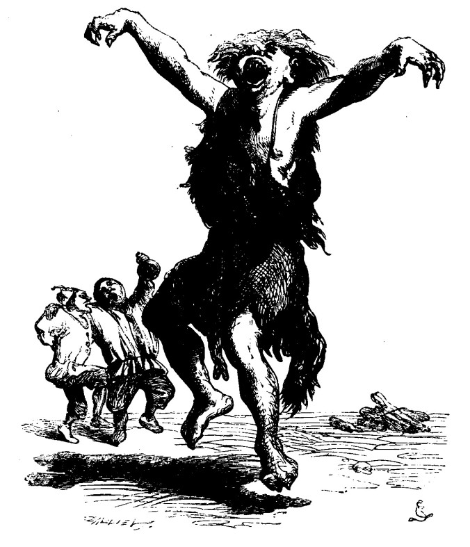 Sir John Gilbert - Trinculo, Stephano, and Caliban - c 1870